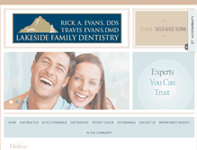 Tablet Screenshot of lakesidefamilydentistry.net