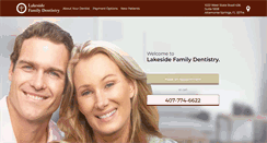 Desktop Screenshot of lakesidefamilydentistry.com