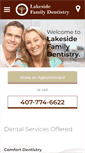 Mobile Screenshot of lakesidefamilydentistry.com